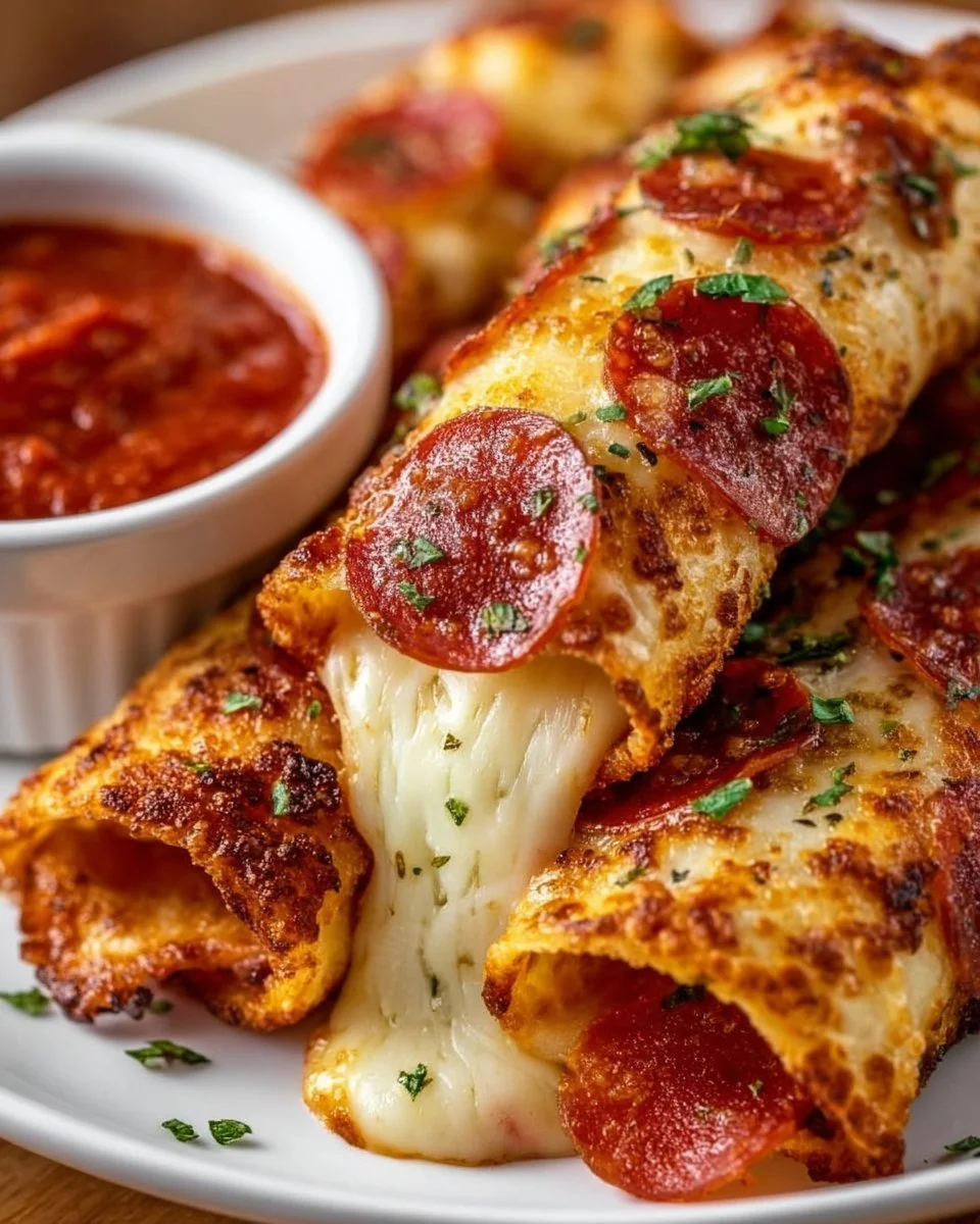 Keto Pepperoni Cheese Roll-Ups low-carb snack