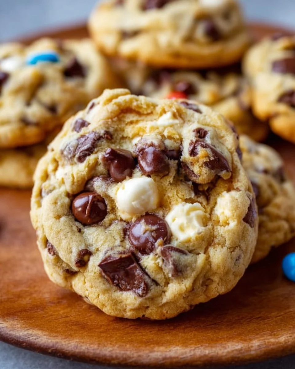 Delicious chocolate chip cookies with cream cheese for a rich dessert