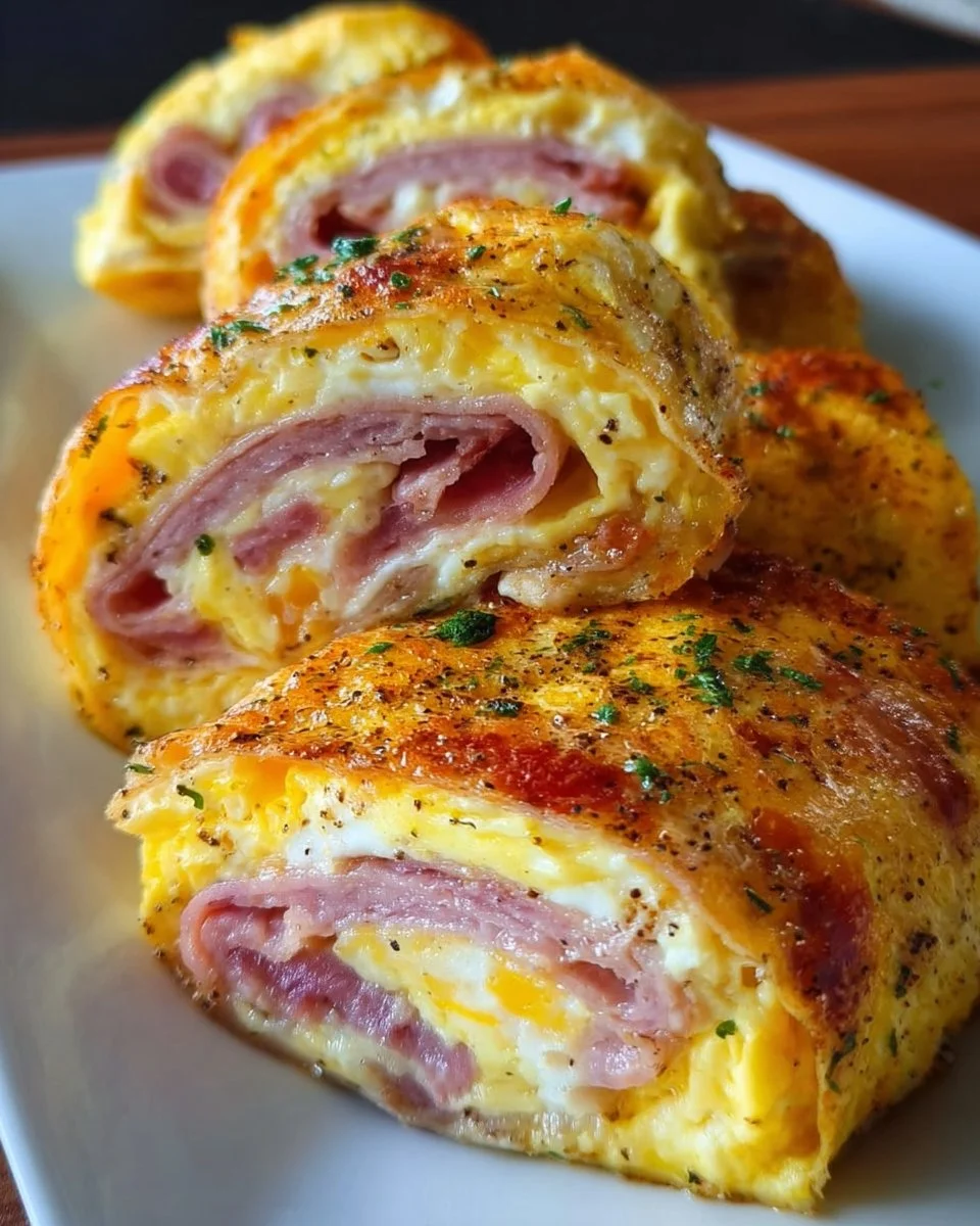 Delicious low carb breakfast roll ups filled with fresh ingredients