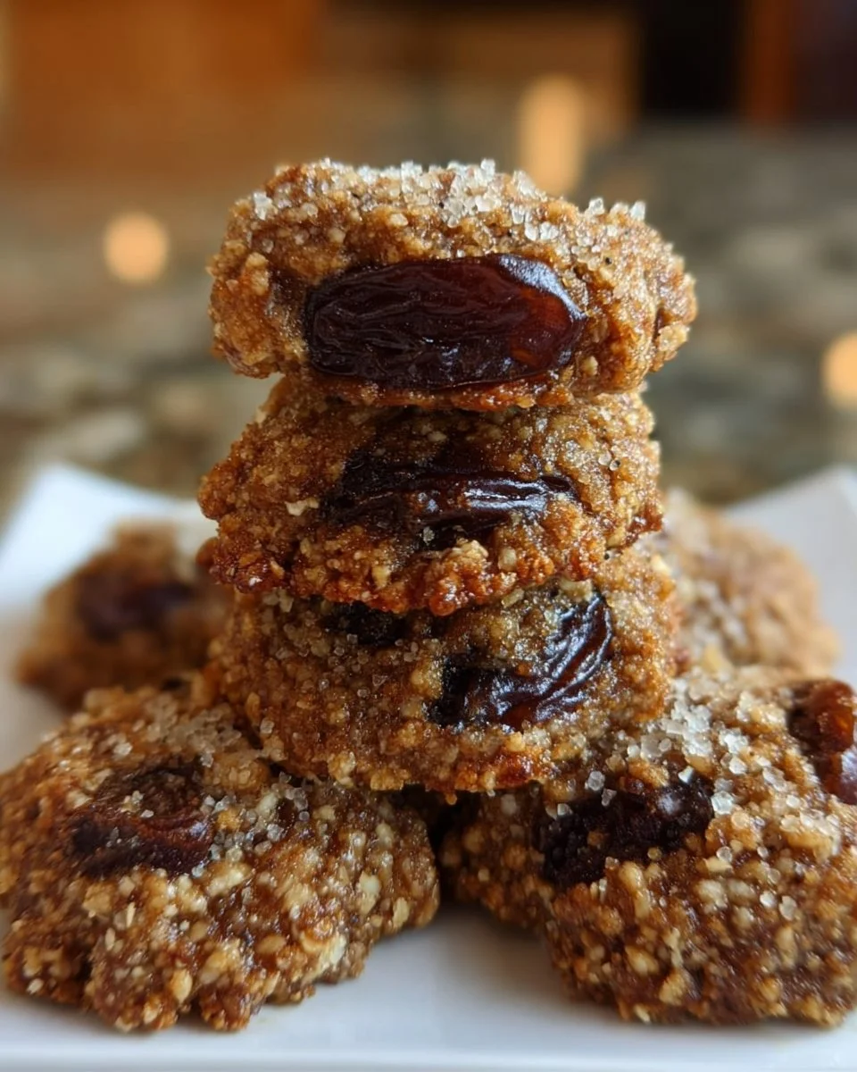 Sugar-free date cookies made with natural ingredients