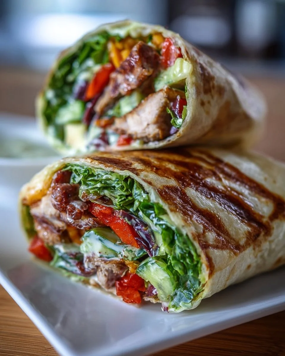 Delicious summer lunch wrap recipe for easy meal prep
