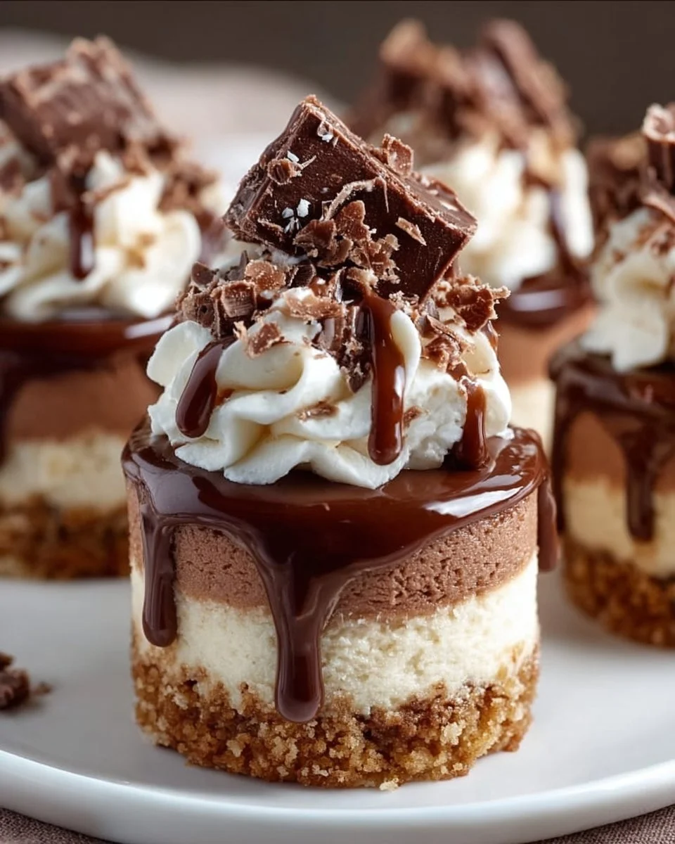 Delicious Nutella cheesecake cupcakes topped with chocolate frosting