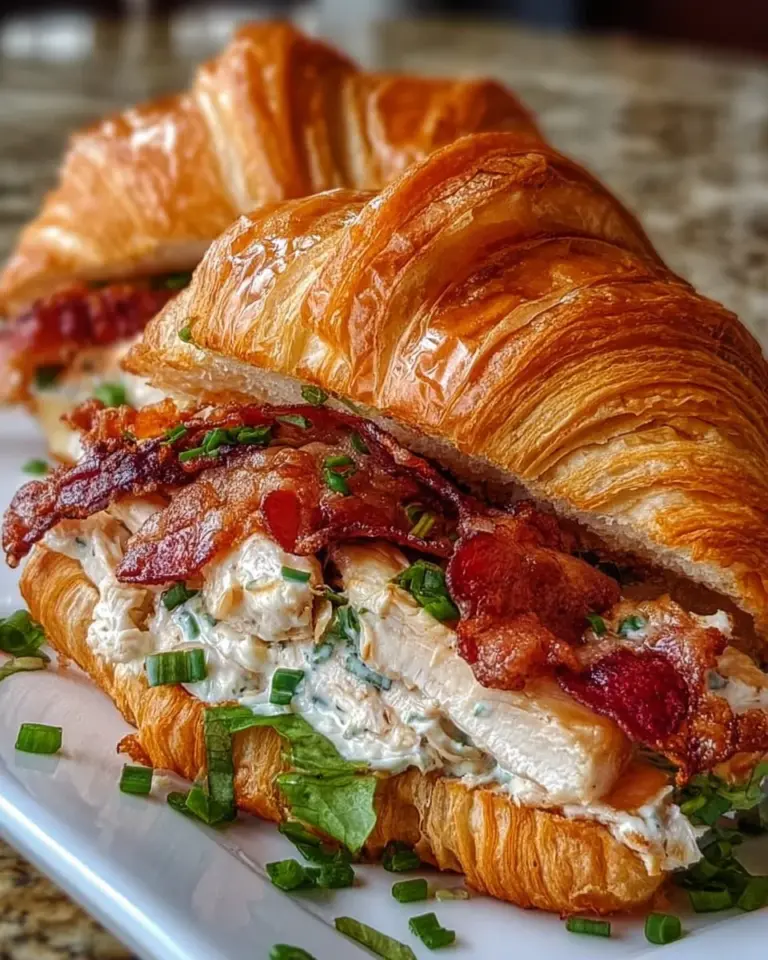 Bacon Chicken Croissant with crispy bacon and grilled chicken