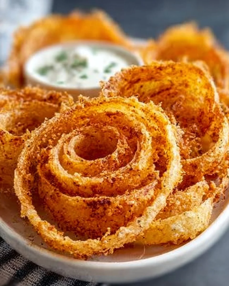 Bag of onion ring chips showcasing their crispy texture and onion flavor.