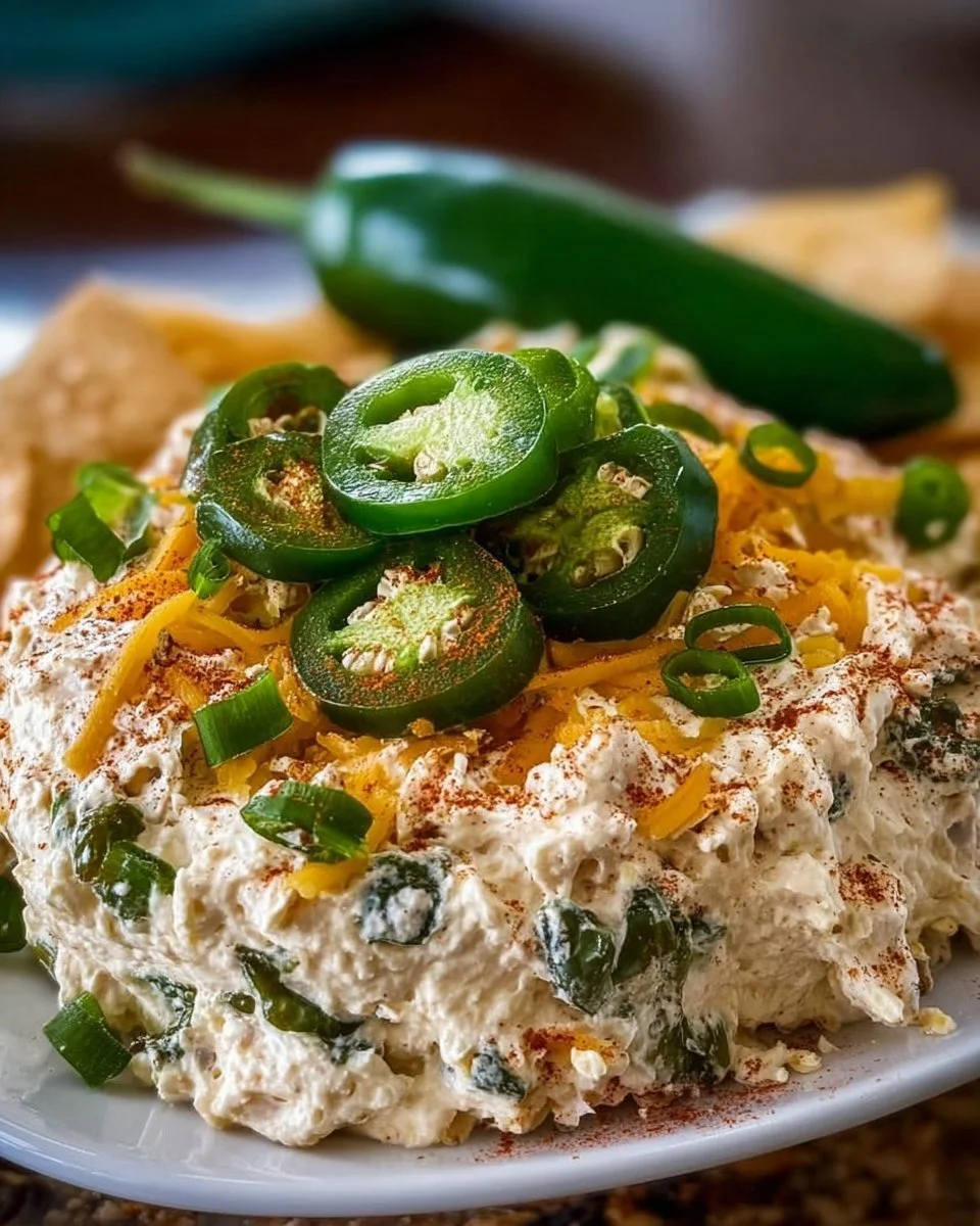 Delicious roasted jalapeño cowboy cream cheese spread in a bowl
