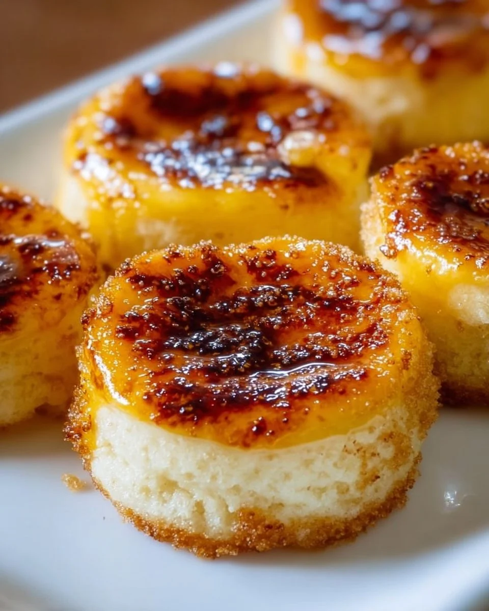 Delicious burnt cream cookies with a crispy top and creamy filling