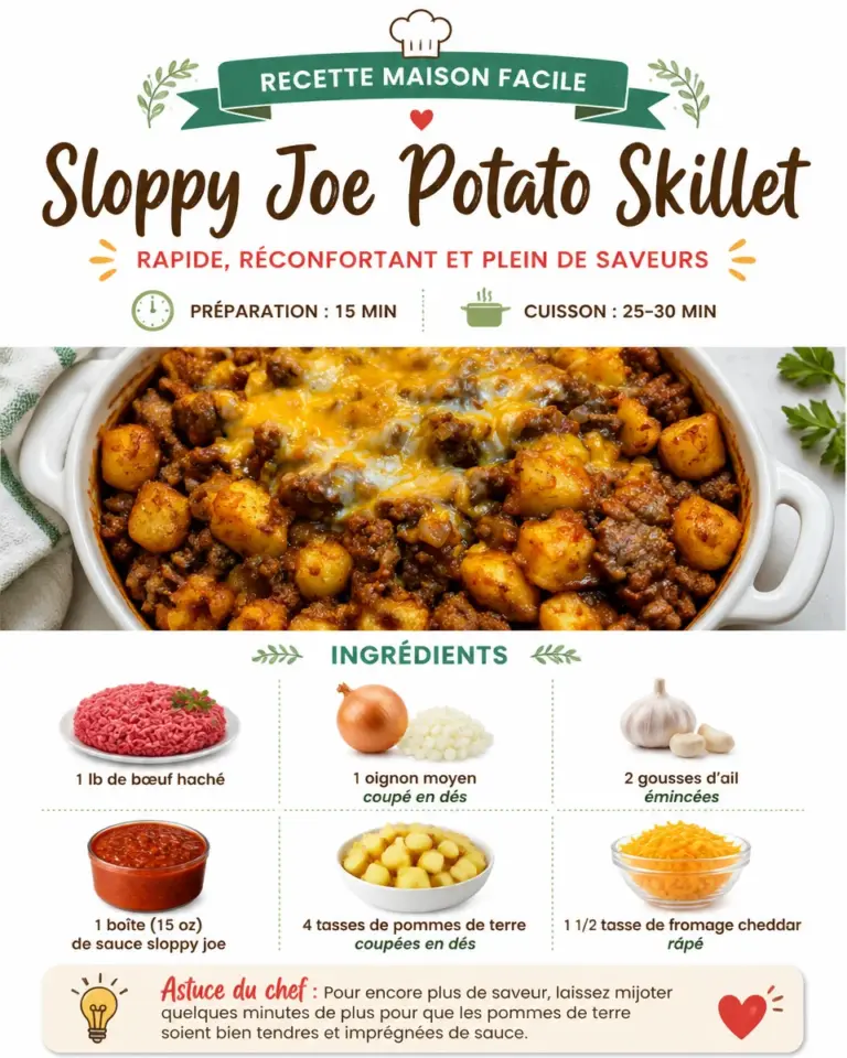 Delicious Sloppy Joe Potato Skillet dish served in a bowl